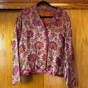 Reversible embroidered jacket!